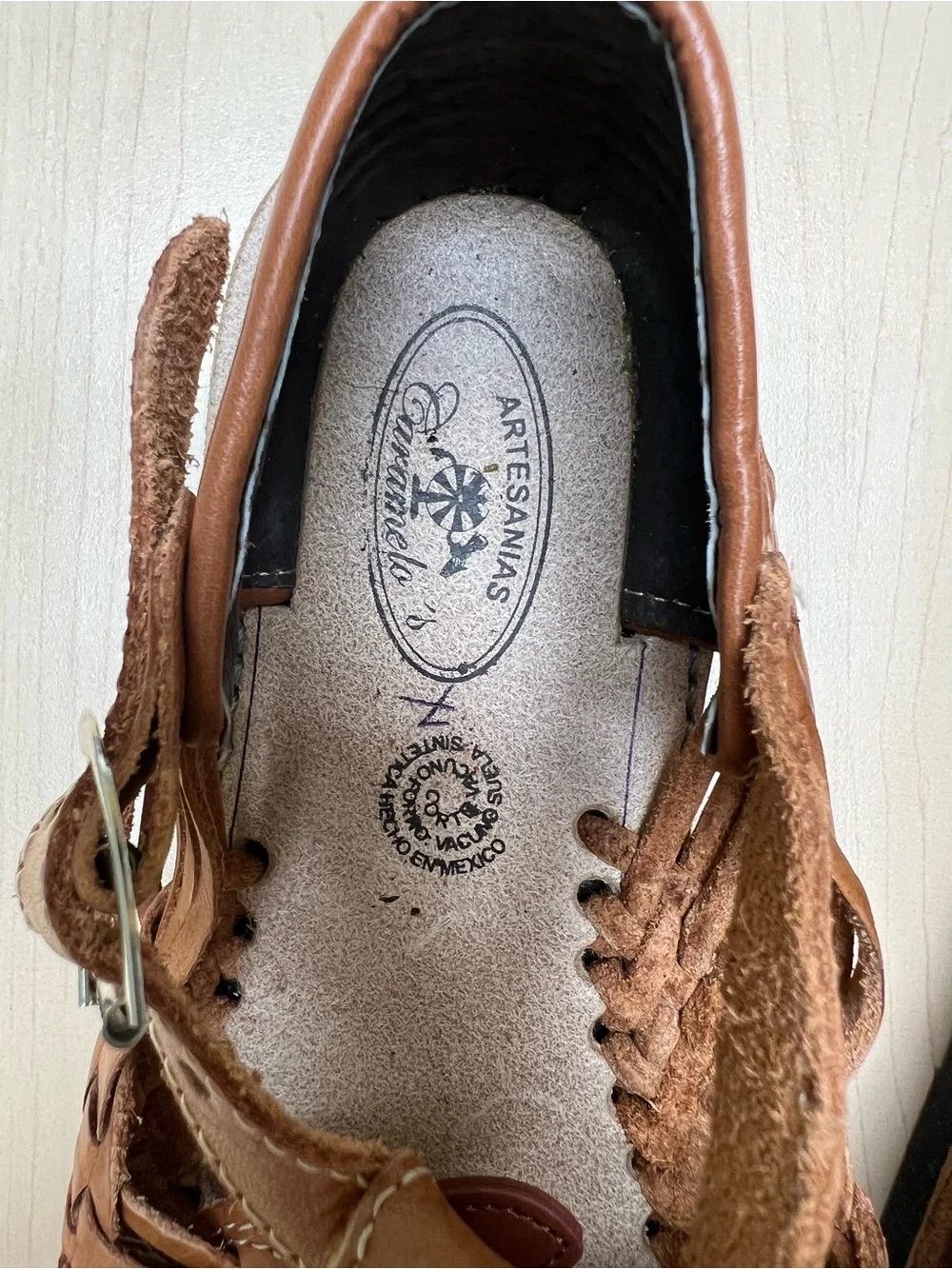 Handmade Mexican Leather Huarache Sandals Men’s US 9 New
